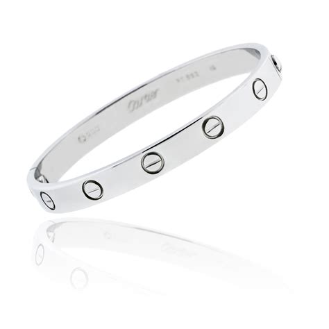 cartier platinum 16 love bracelet